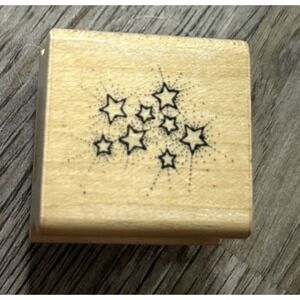 1985 Hero Arts Rubber Stamp Small Stars